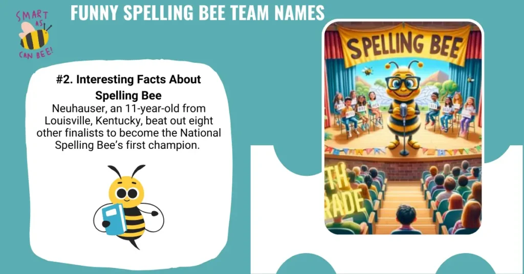 Funny Spelling Bee Team Names