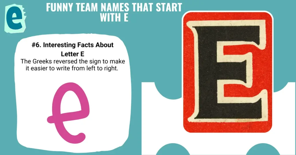 Funny Team Names That Start With E