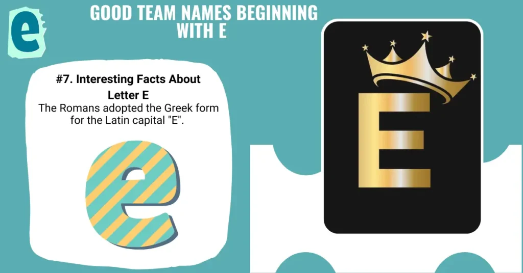 Good Team Names Beginning With E