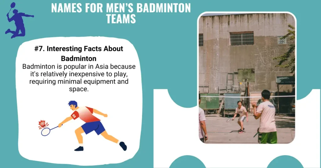 Names For Men’s Badminton Teams