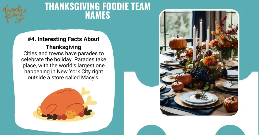 Thanksgiving Foodie Team Names