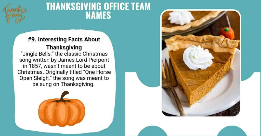 Thanksgiving Office Team Names