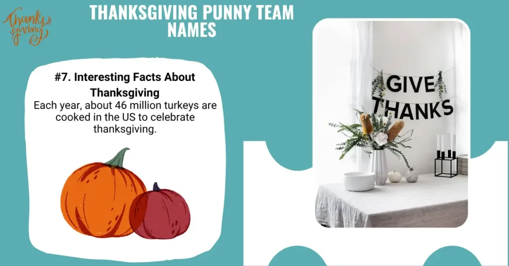 Thanksgiving Trivia Team Names