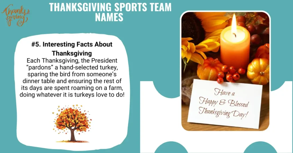 Thanksgiving Sports Team Names 