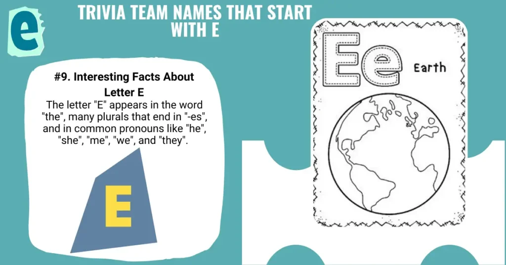 Trivia Team Names That Start with E