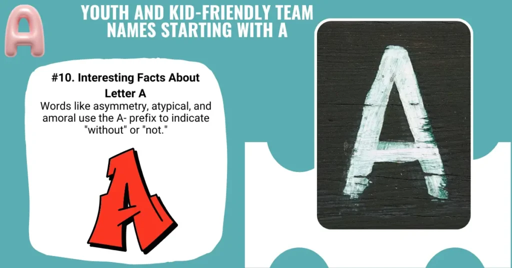 Youth and Kid-Friendly Team Names Starting with A