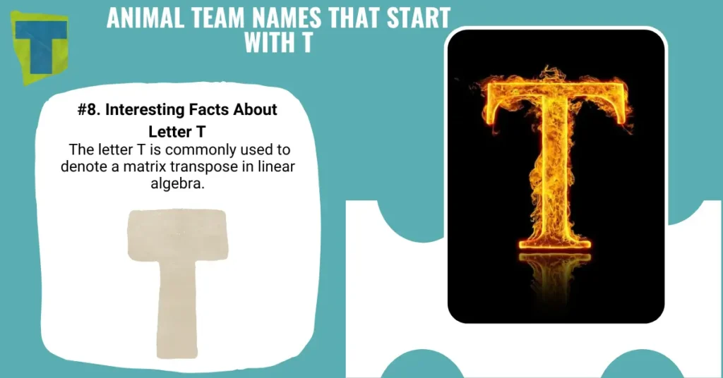 Animal Team Names That Start with T