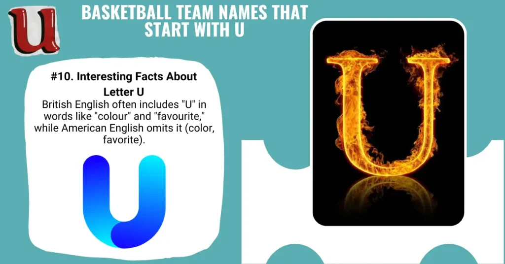 Basketball Team Names That Start with U