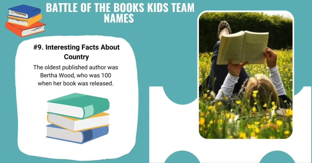 Battle of the Books Kids Team Names