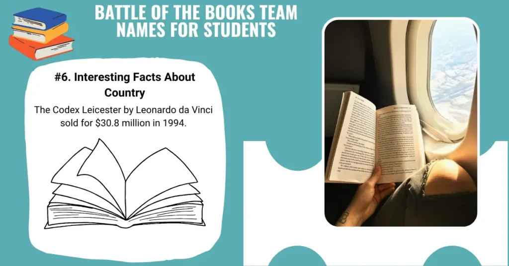 Battle of the Books Team Names for Students