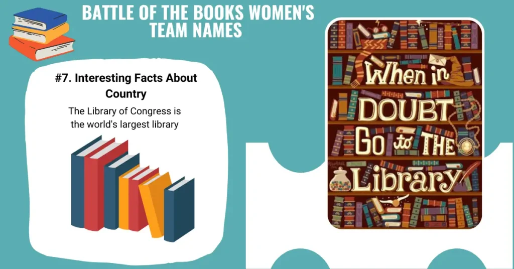 Battle of the Books Women's Team NamesÂ