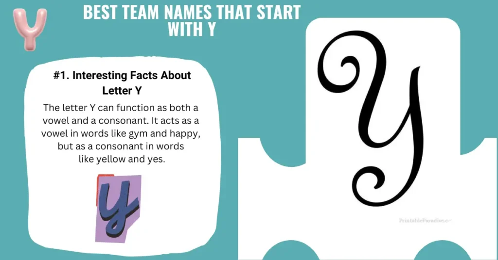 Best Team Names That Start With Y