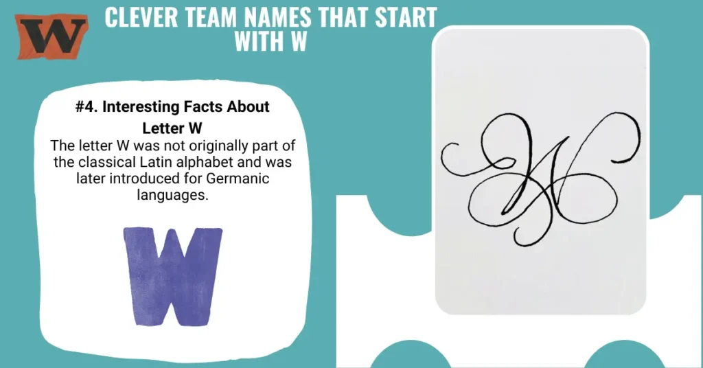 Clever Team Names That Start With W
