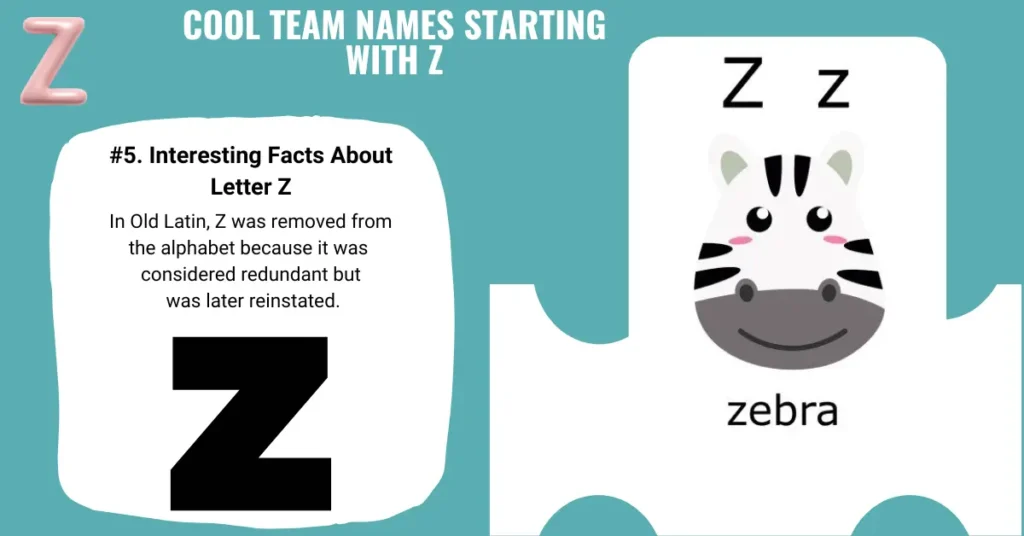 Cool Team Names Starting with Z