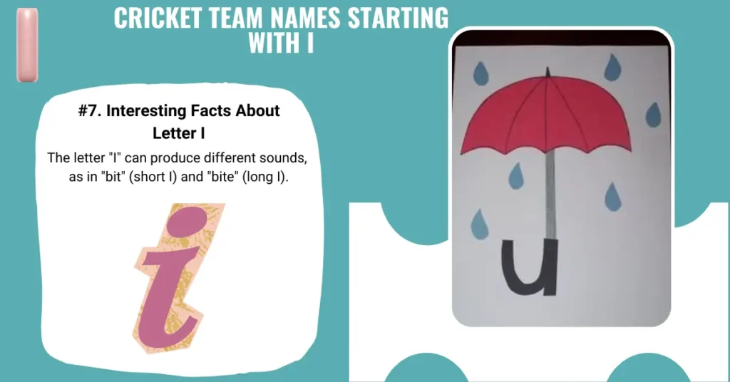 Cricket Team Names Starting with I