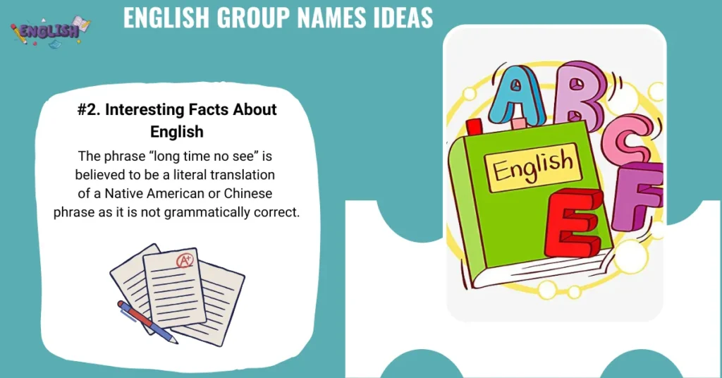 English Group Names Ideas