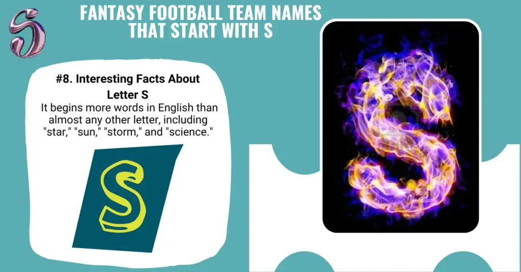 Fantasy Football Team Names With S