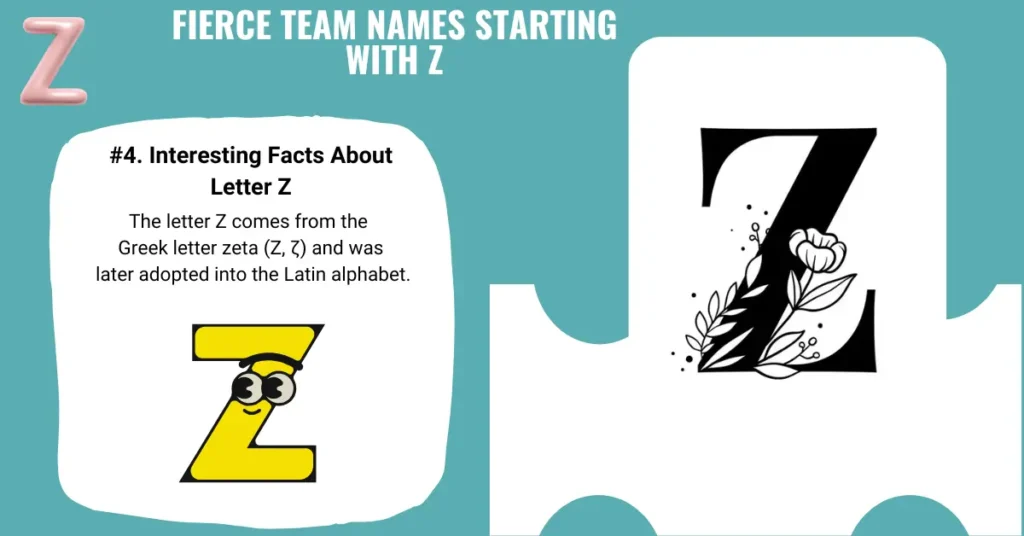 Fierce Team Names Starting with Z
