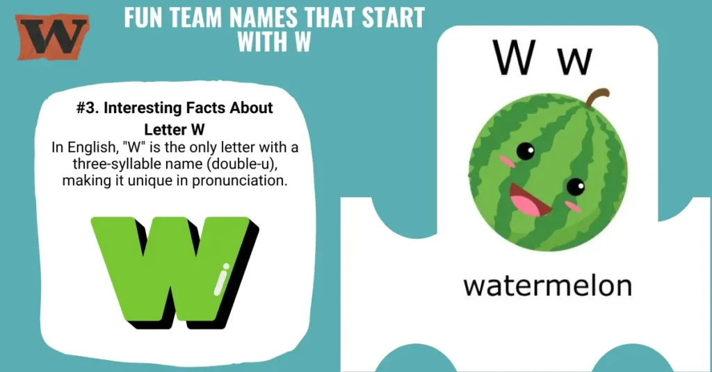 Fun Team Names That Start With W
