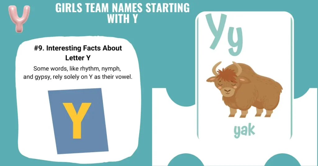 Girls Team Names Starting With Y