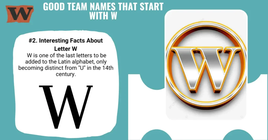 Good Team Names That Start with W