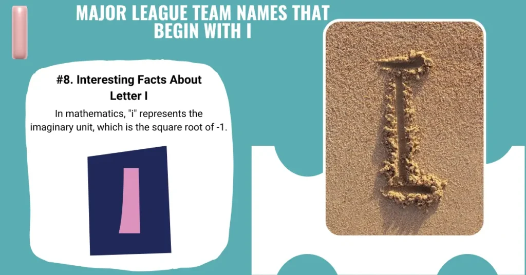 Major League Team Names That Begin with I