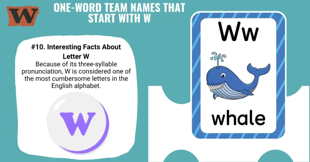 One-Word Team Names That Start With W