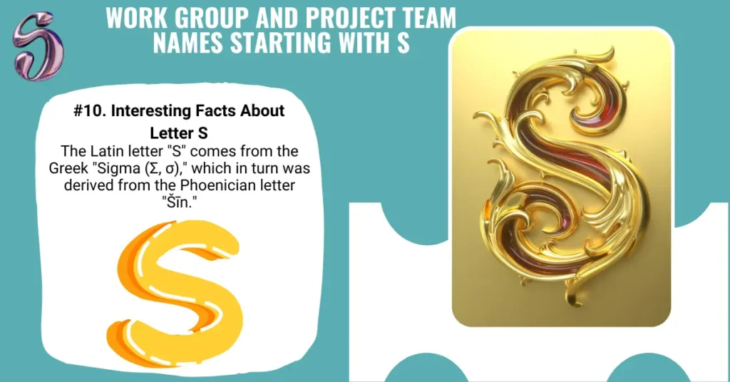 Work Group and Project Team Names Starting with S