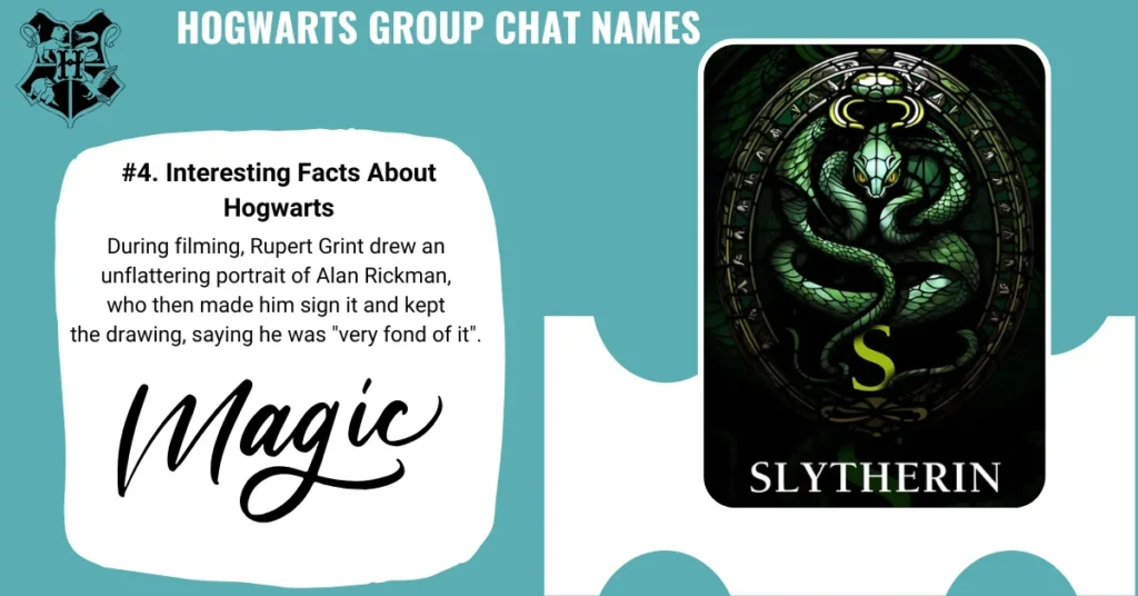 Hogwarts Group Chat Names