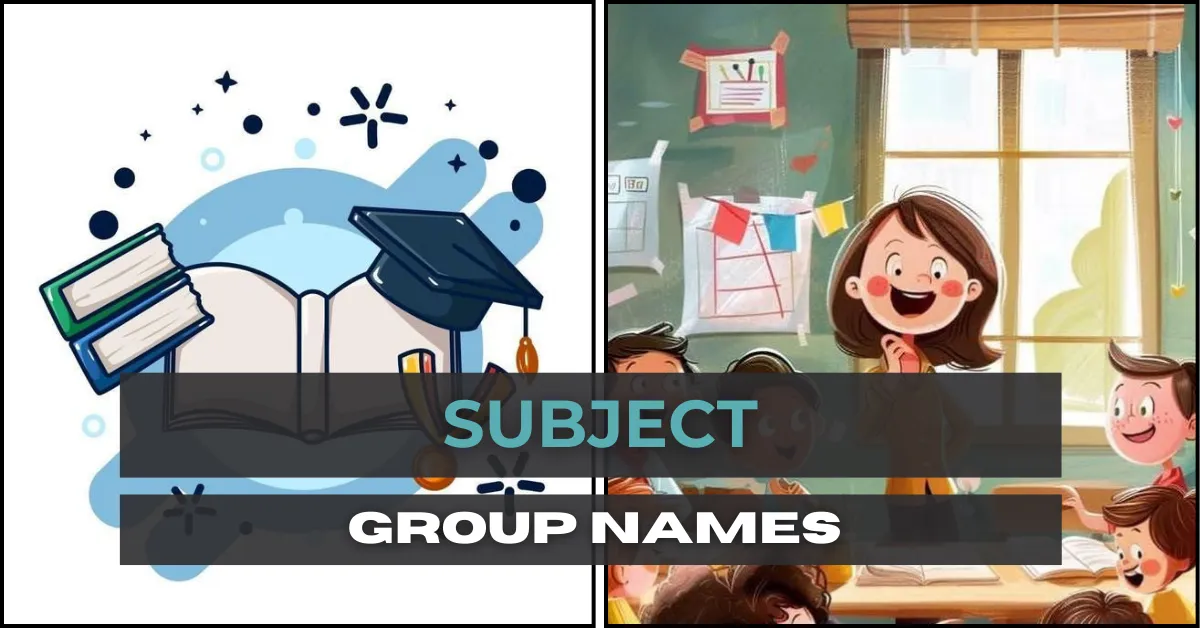 subject group names